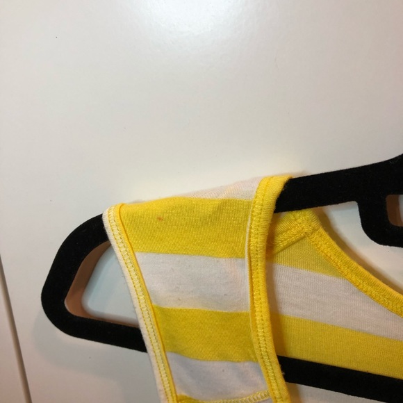 Yellow Stripe Tank with Pocket - Picture 2 of 7
